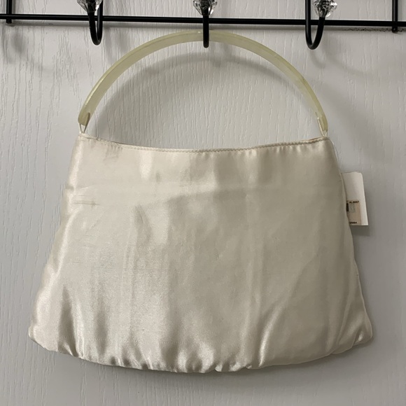 Opal / Marble Handle and Silk / Nylon Embroidered Night Out Bag - Picture 6 of 16